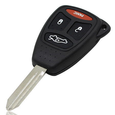 Carcasa Llave Chrysler Jeep Cherokee Neon 3+1 Botones Goma