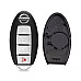 Carcasa Nissan Smart Key Slot 3 Botones mas Panico (NSN14)