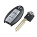 Carcasa Nissan Smart Key Slot 2 Botones mas Panico (NSN14)