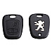 Carcasa Llave Control Telemando Peugeot 307 Con Logo