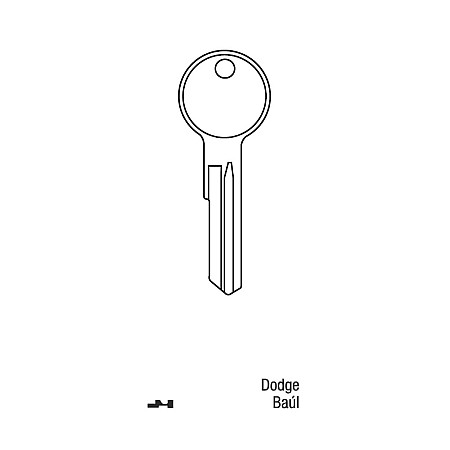 Llave Sólida Volkswagen Dodge Baul