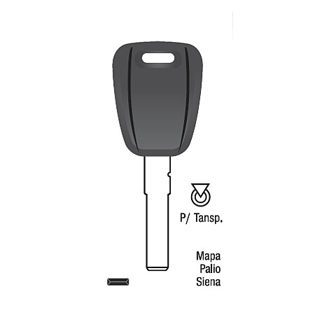 Llave Porta Chip Fiat Mapa Palio Siena Idea Stilo