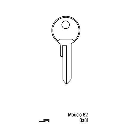 Llave Sólida Ford 62 Baúl