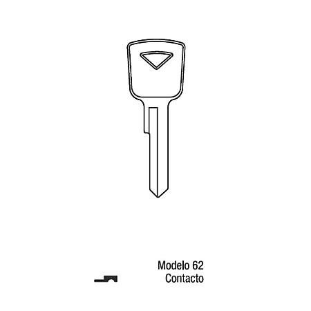 Llave Sólida Ford 62 Contacto