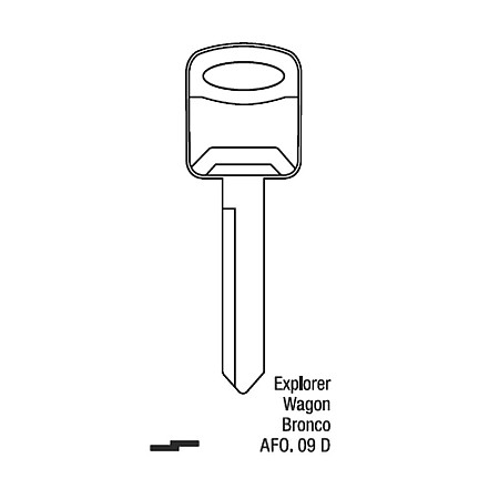 Llave Sólida Ford Explorer Wagon Bronco AFO.09D