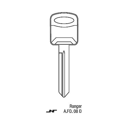 Llave Sólida Ford Ranger Metal FO.08D