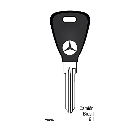 Llave Sólida Mercedes Benz Camion Brasil 6I