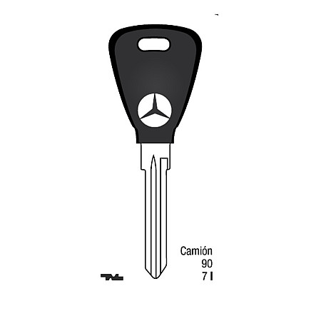 Llave Sólida Mercedes Benz Camion Brasil 7I