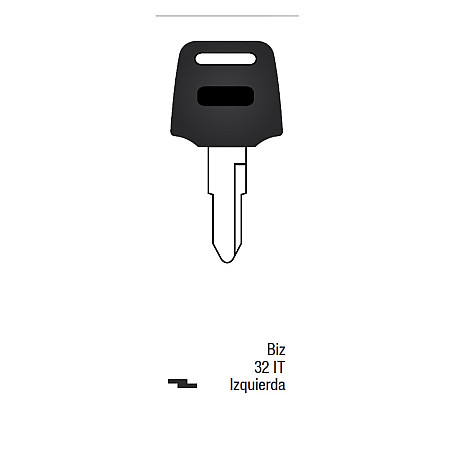 Llave Sólida Dentada Moto Honda Biz Izquierda 32 IT