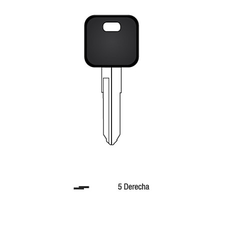 Llave Sólida Dentada Moto Kawasaki 5 Derecha