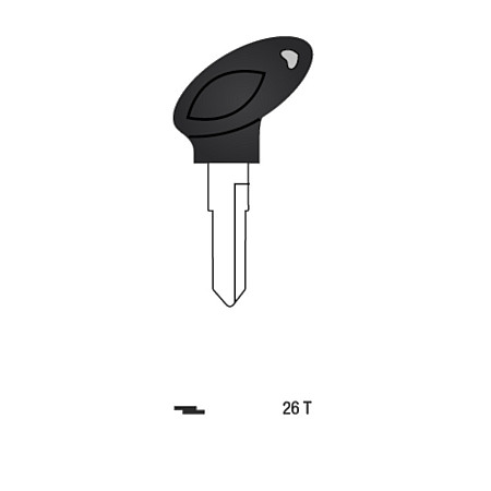 Llave Sólida Dentada Moto Motomel 26T