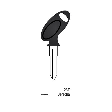 Llave Sólida Dentada Moto Gilera 23T Derecha