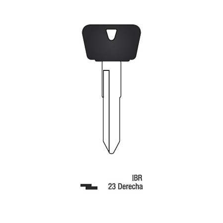 Llave Sólida Dentada Moto Yamaha IBR Derecha 23