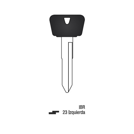 Llave Sólida Dentada Moto Yamaha IBR Izquierda 23