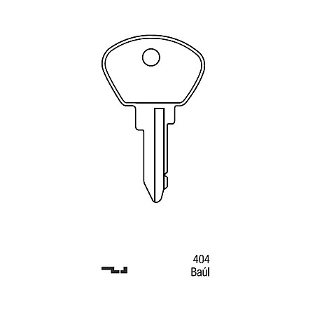 Llave Sólida Peugeot 404 Baul