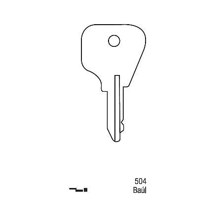 Llave Sólida Peugeot 504 Baul