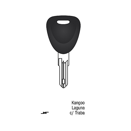 Llave Sólida Renault Kangoo Laguna Con Traba