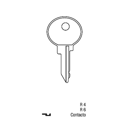 Llave Sólida Renault R4 R5 Contacto