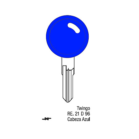 Llave Sólida Renault Twingo Cabeza Azul RE.21D 96