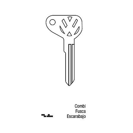 Llave Sólida Volkswagen Combi Escarabajo