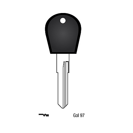 Llave Sólida Volkswagen Gol 97